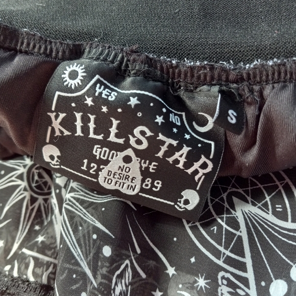 Killstar New Moon layered goth witchy skirt w/corset lacing waist band! SOLD! - Picture 3 of 11